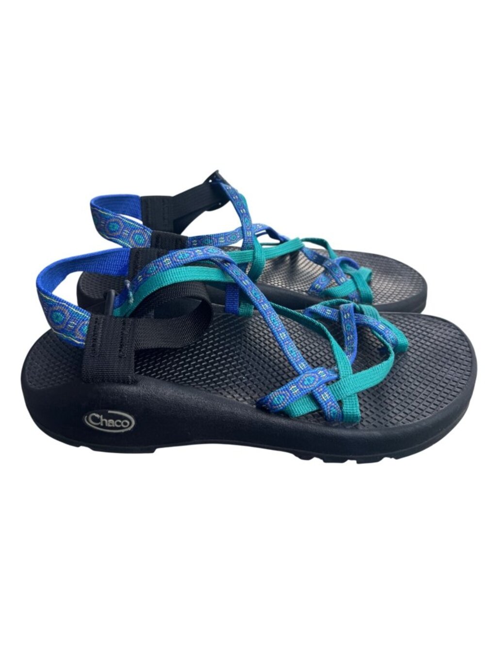 Chaco Z/Cloud X2 Women’s US 9 Sport Hiking Blended Green Vibram Straps Sandals